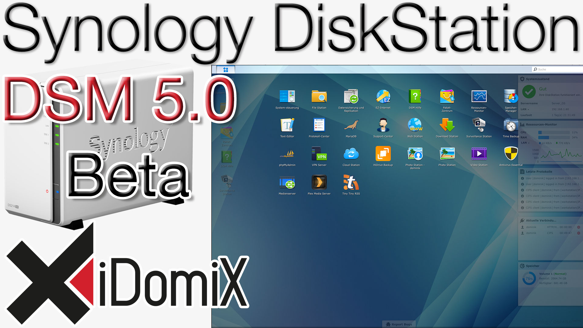 Synology DiskStation DSM 5.0 Beta kurzer Überblick