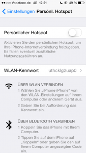 Hotspot iPhone