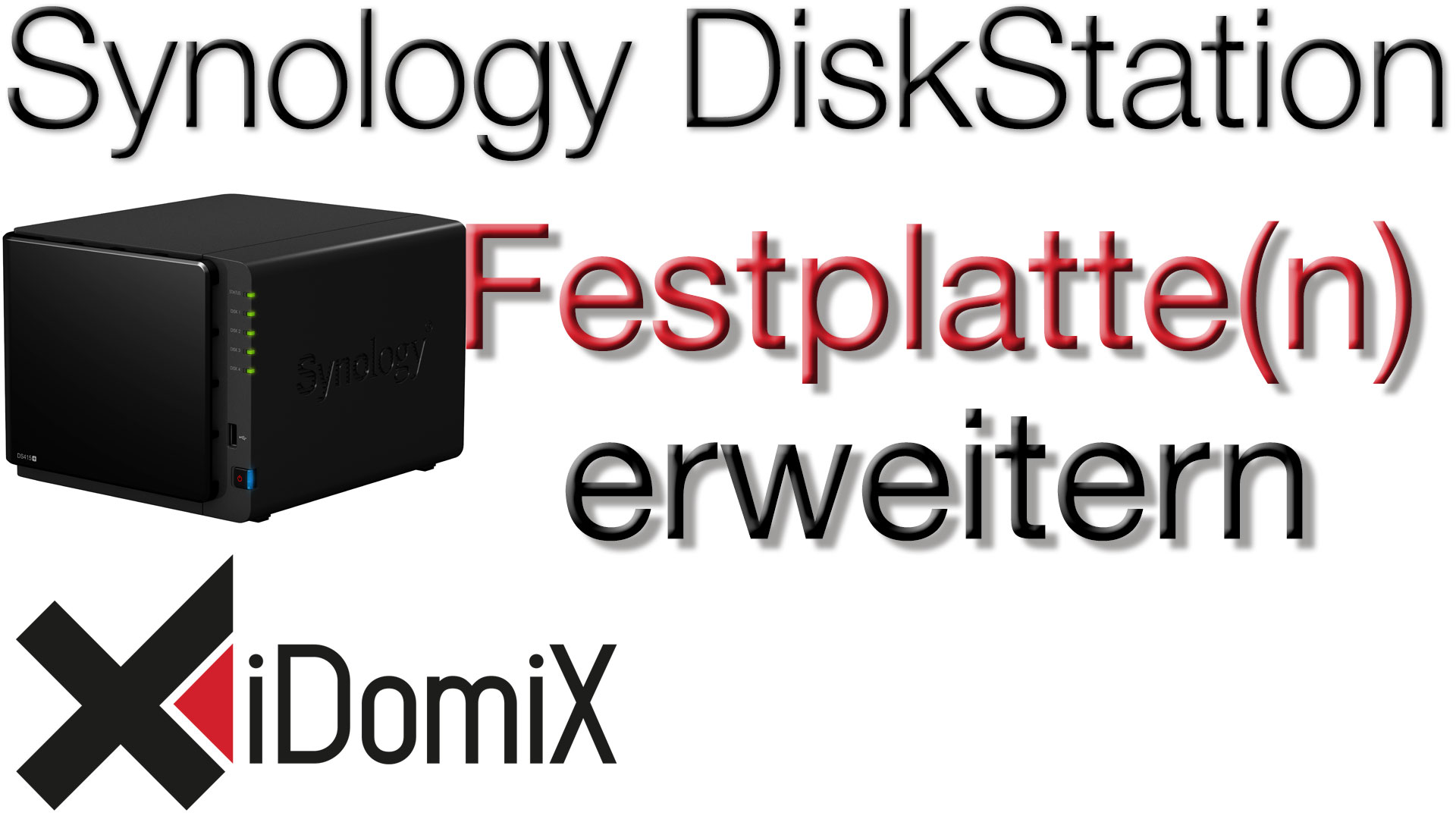 Synology DiskStation Festplatte(n) erweitern