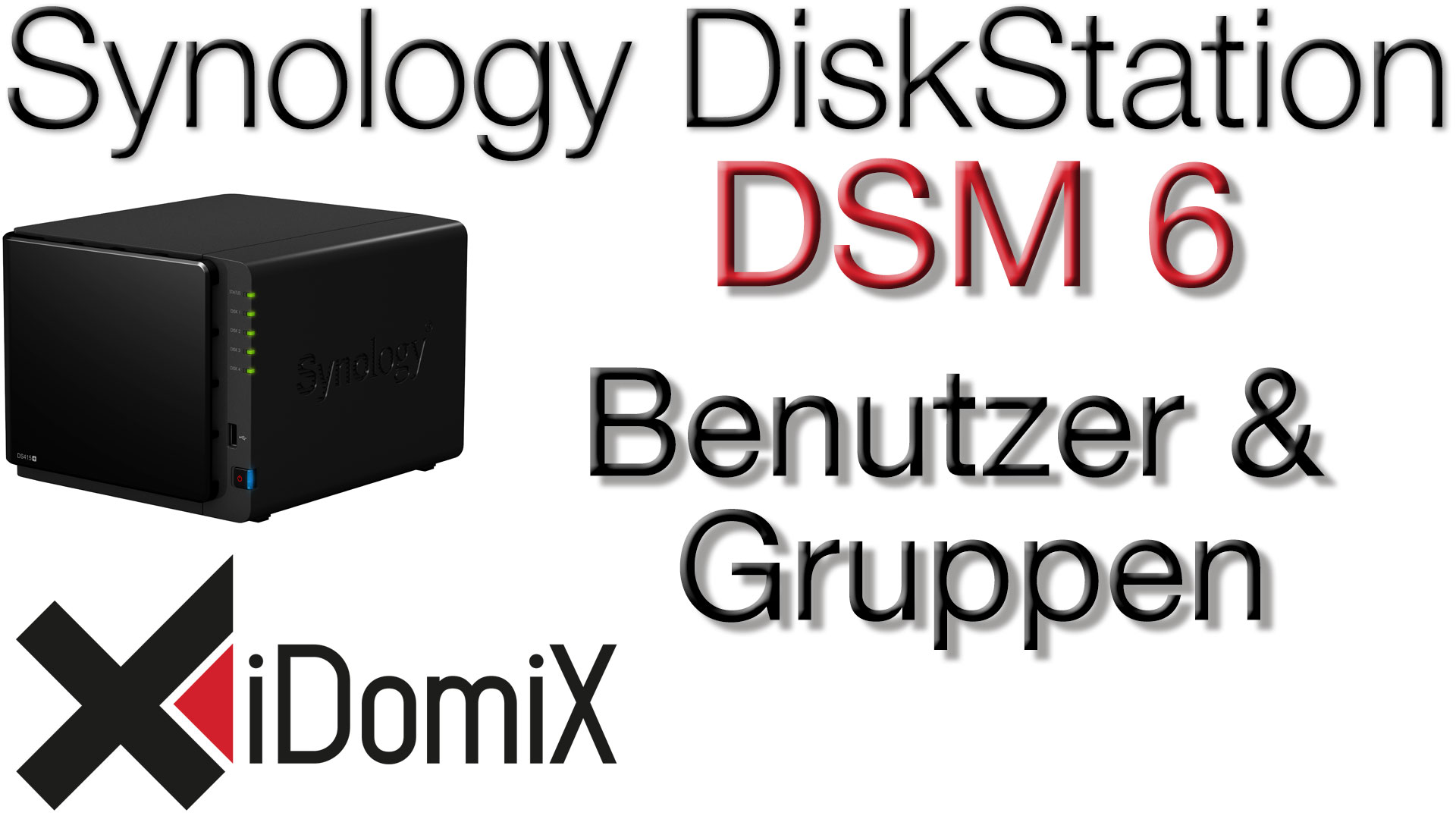 Synology DiskStation DSM 6 Benutzer und Gruppen einrichten