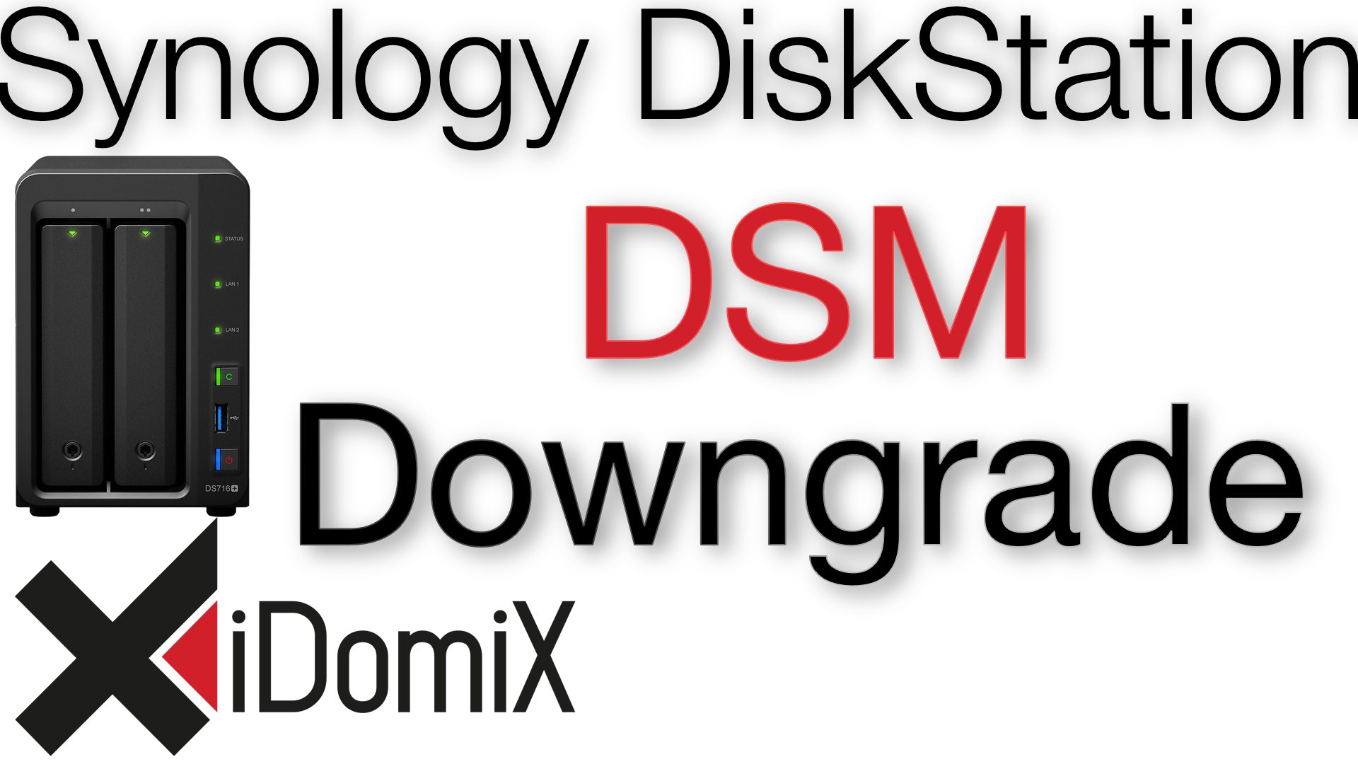 Synology DiskStation DSM Downgrade durchführen