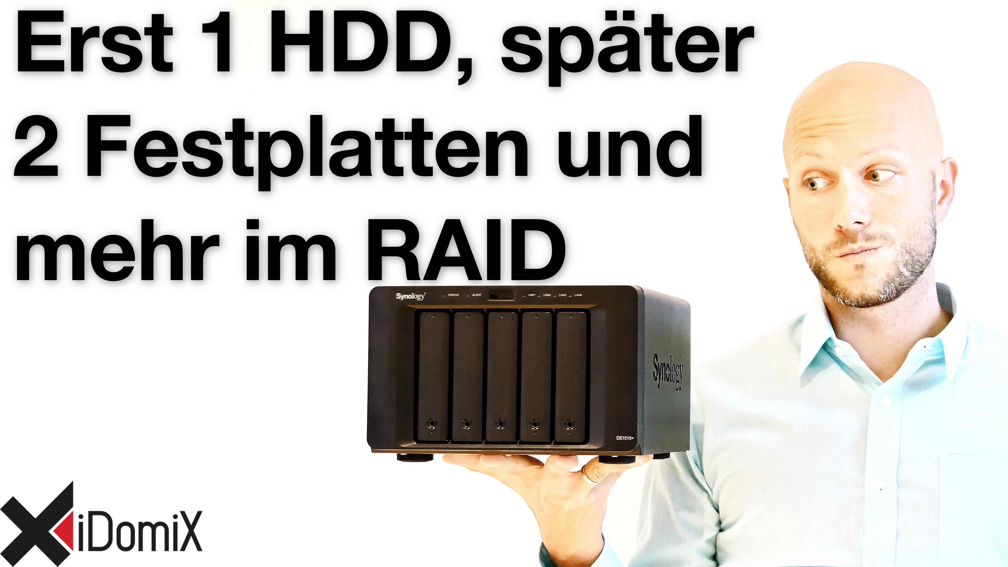 Synology DiskStation erst mit einer Festplatte dann weitere hinzufügen und als RAID konvertieren