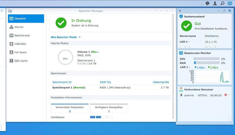 Synology DSM 6.2 Beta Überblick & Neuerungen