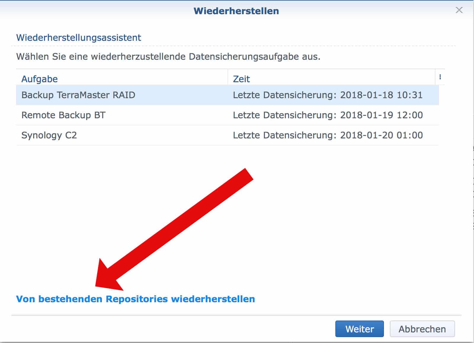 Notfallwiederherstellung