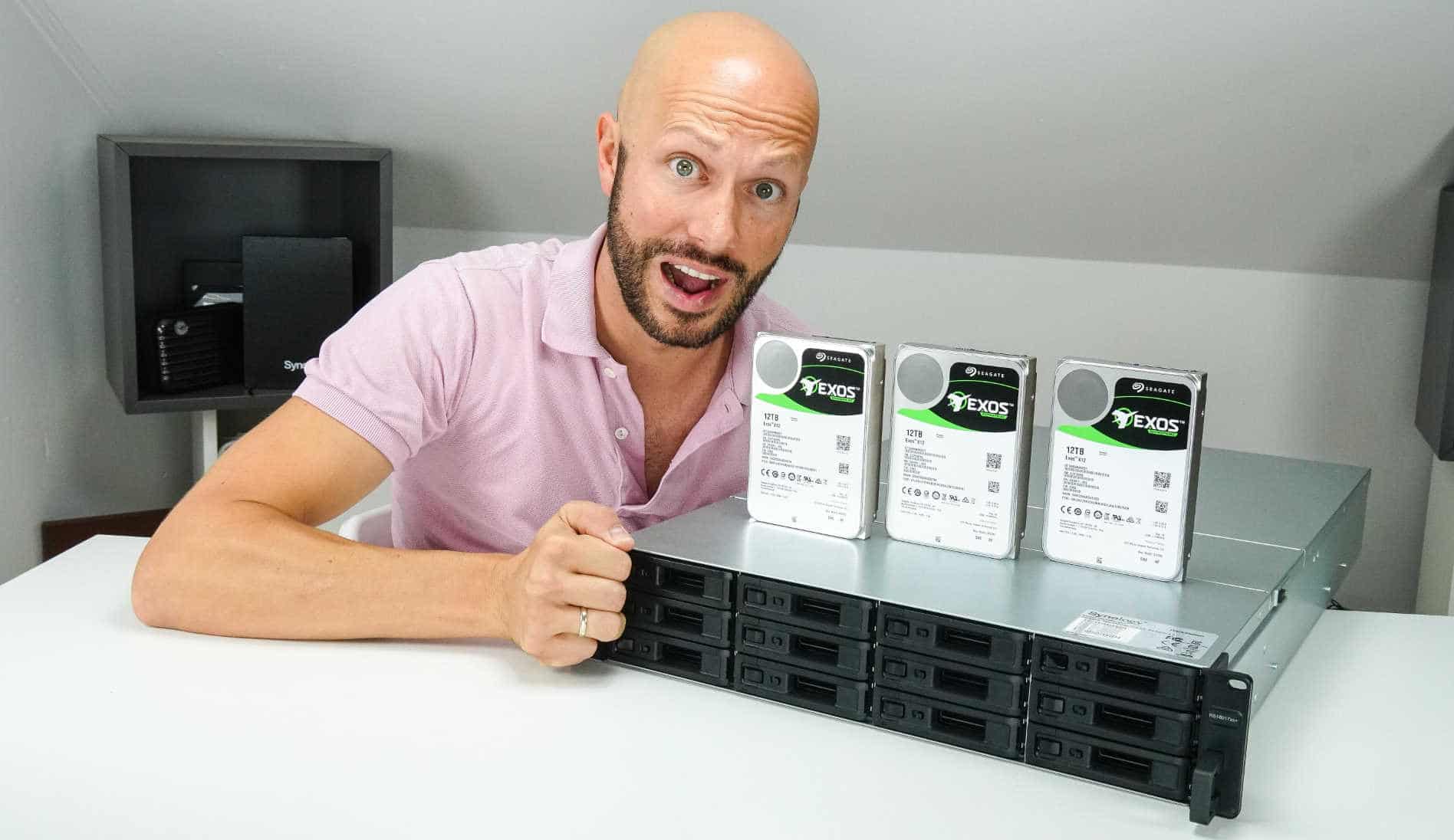 Synology VMM auf einer RS18017xs+ mit Exos X12 SAS HDD